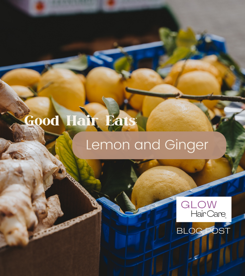 Introduce regular use of lemon and ginger to your diet, for hair's sake.
